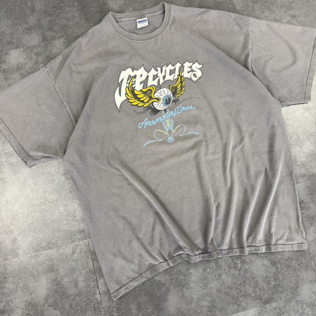 Gildan J&P cycles 2000s eyeball graphic print T shirt