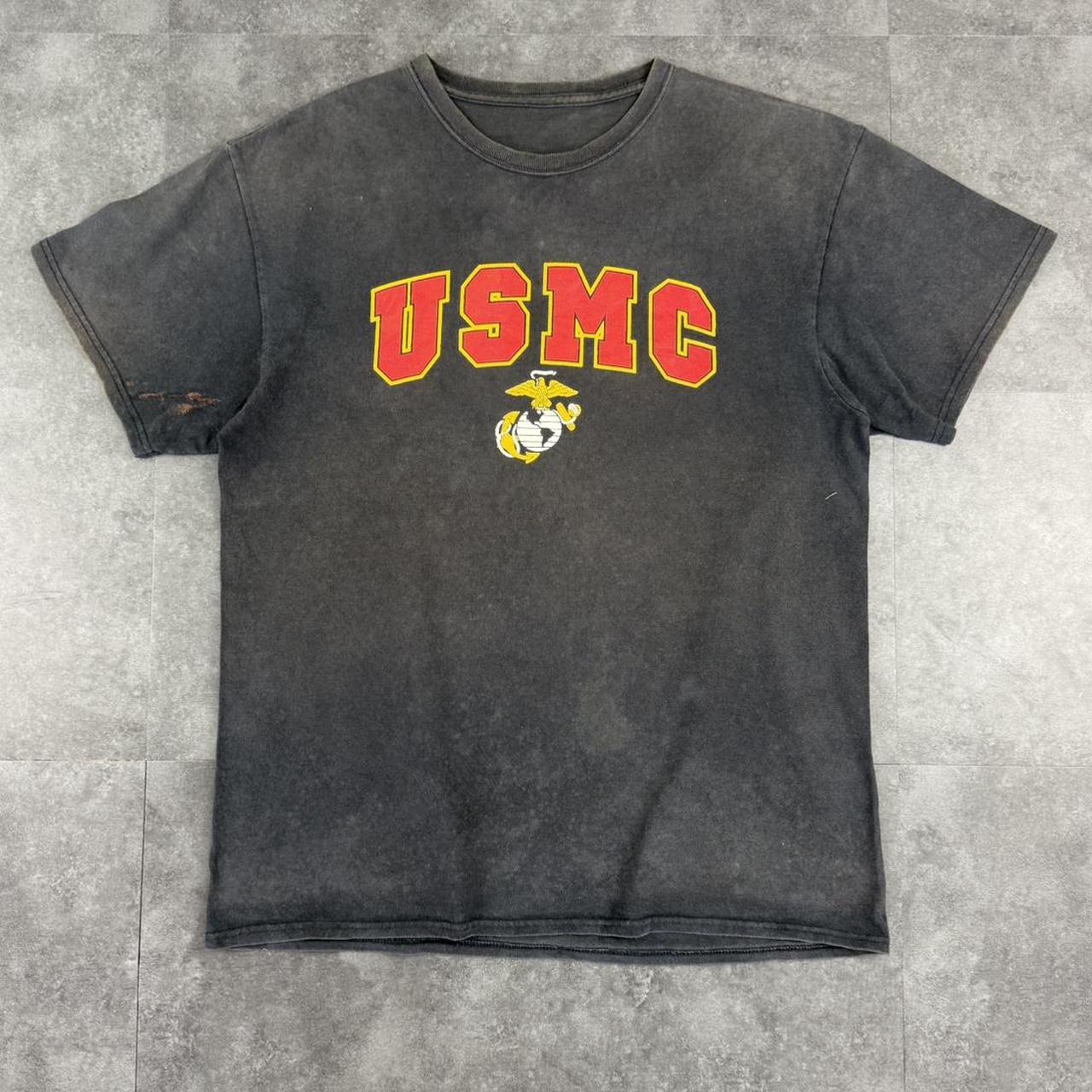 USMC 90s US Marine Corps print graphic logo T shirt