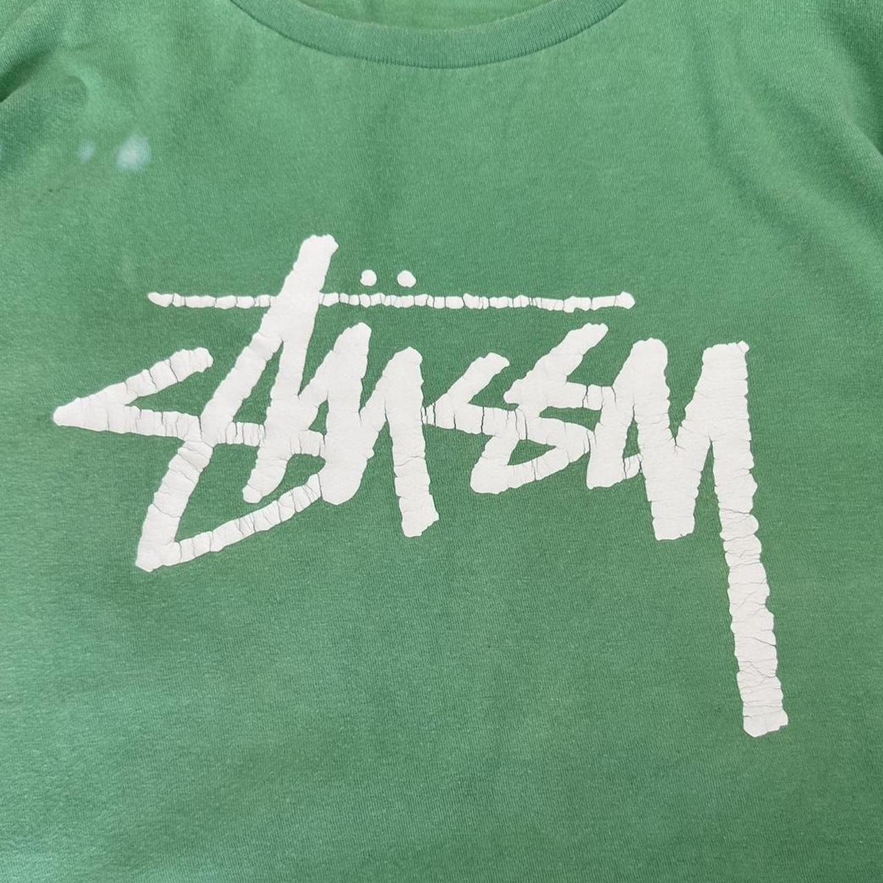 Stüssy T 2000s Y2K logo print graphic T shirt