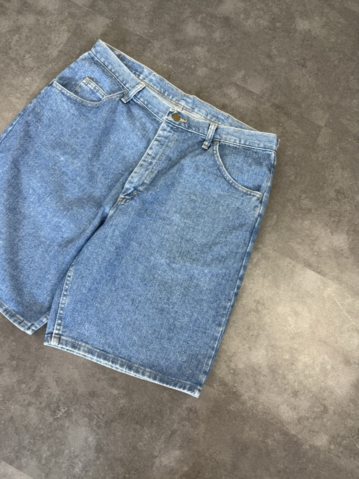 Wrangler Vintage Baggy Jorts 90s Y2K Denim Jeans Shorts Skater Workwear 36W