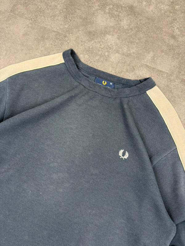 Fred Perry 2000s Embroidered knit Sweatshirt 90s y2k Size M