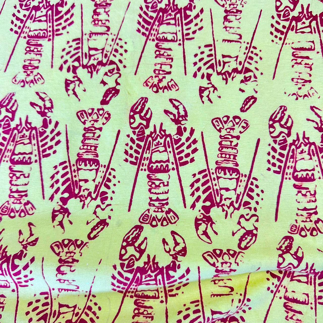 Black Rice 2000s Print graphic Lobster all over T shirt