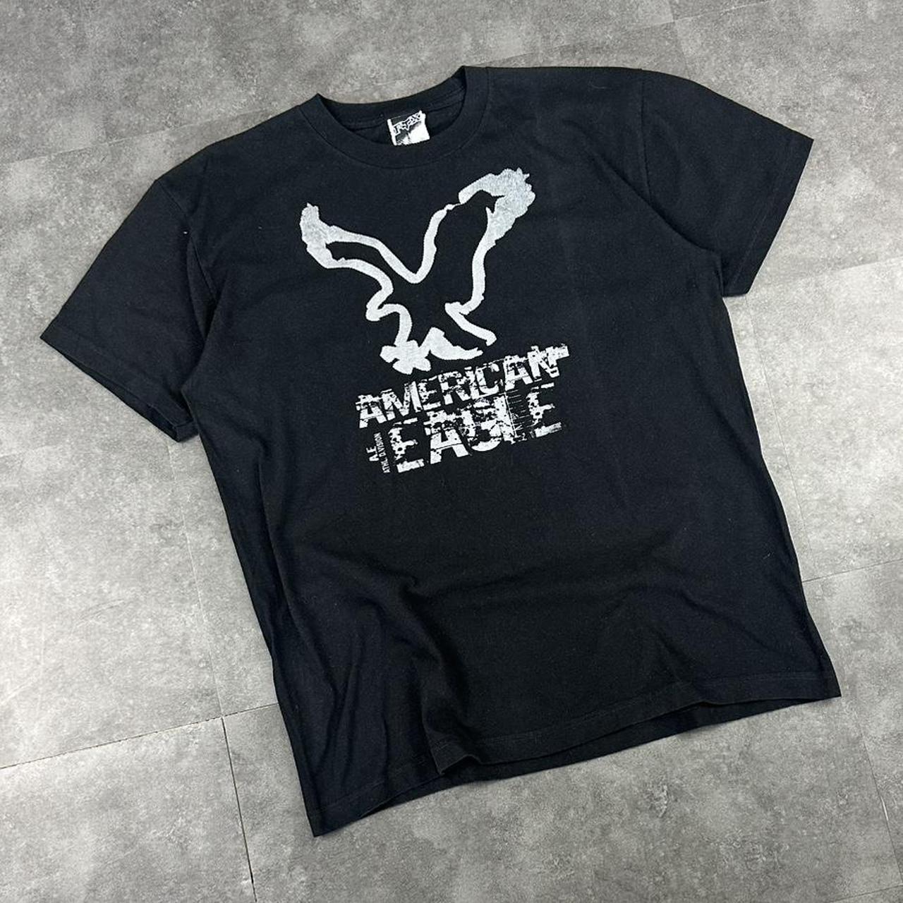 American Eagle x Wolf T 2000s Print logo graphic T shirt