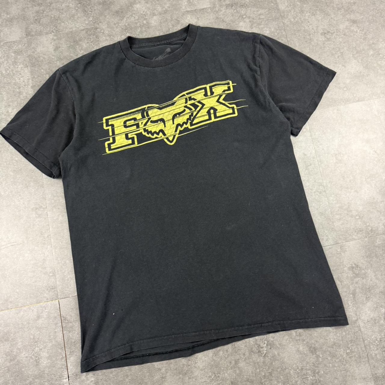 Fox Racing T 2000s Print Logo design graphic T shirt