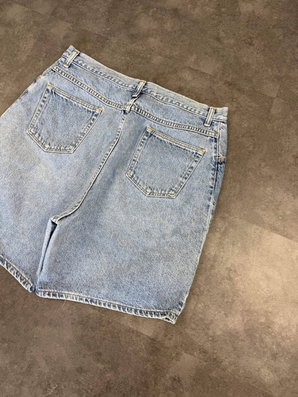 Wrangler Vintage Baggy Carpenter 90s Y2K Denim Jorts Shorts Skater Workwear 34W