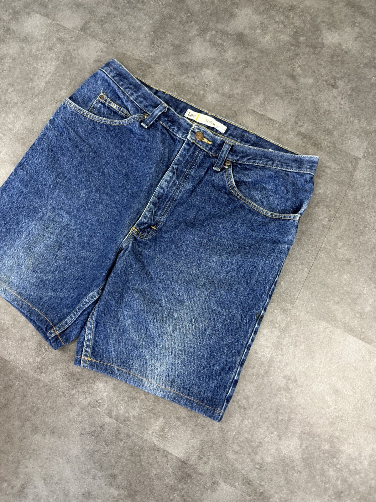 Lee Vintage Baggy Loose Jorts 90s Y2K Denim Jeans Shorts Skater 36W