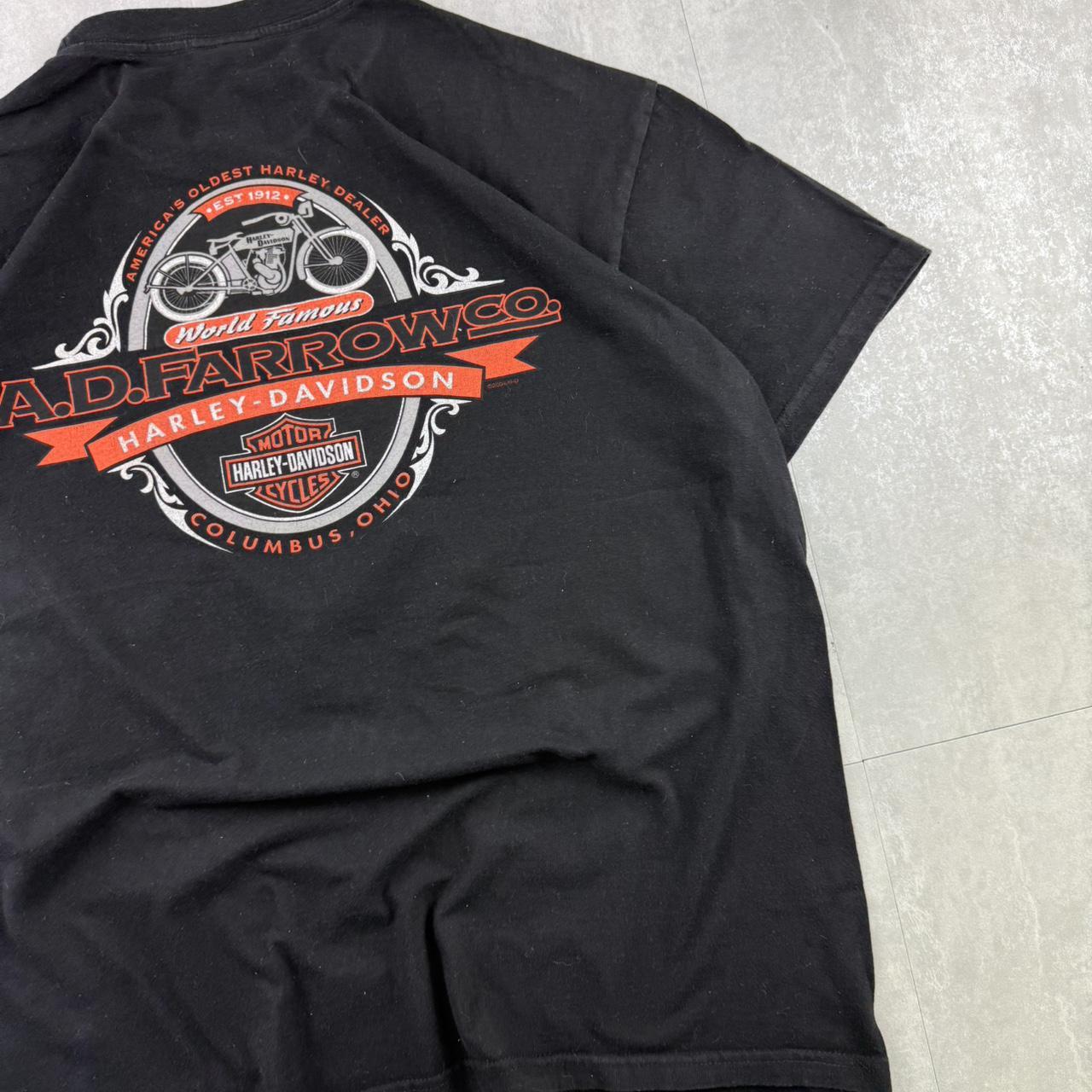 Harley Davidson 2000s biker spellout T shirt