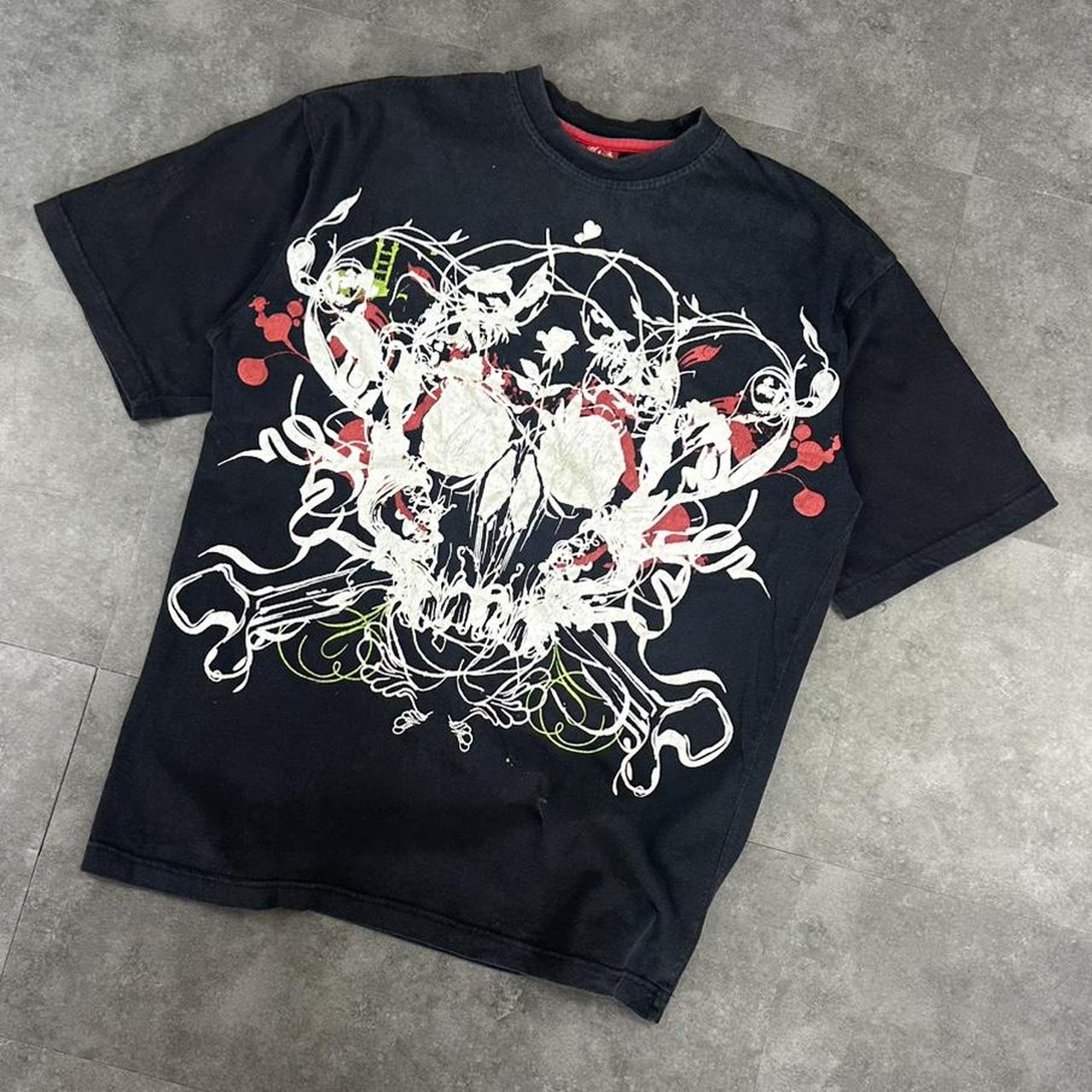 BKLYN Xpress 2000s logo Print Skull Logo graphic T shirt