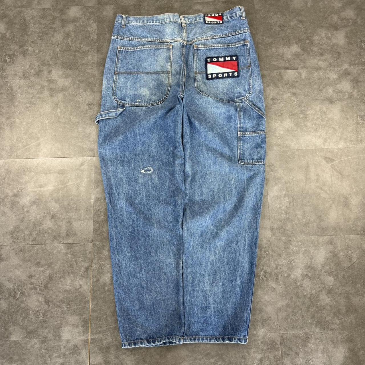 Tommy Sport 2000s USA denim Vintage skater Baggy HipHop Y2k Jeans