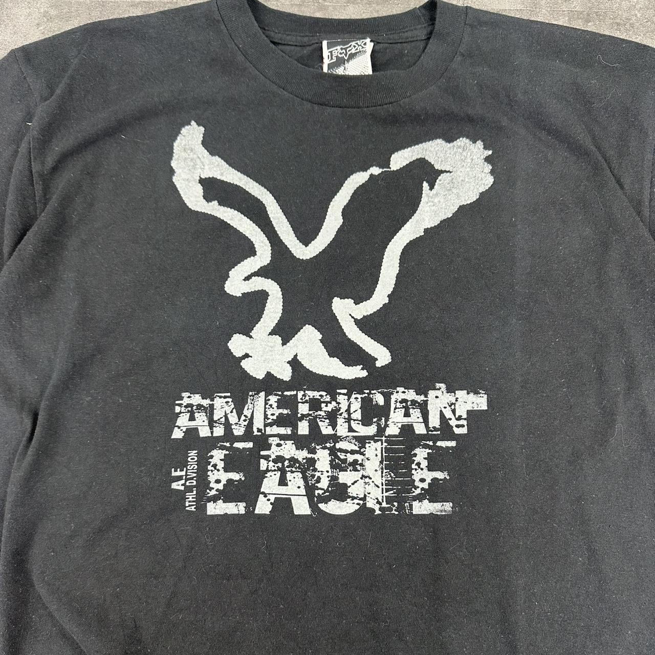 American Eagle x Wolf T 2000s Print logo graphic T shirt