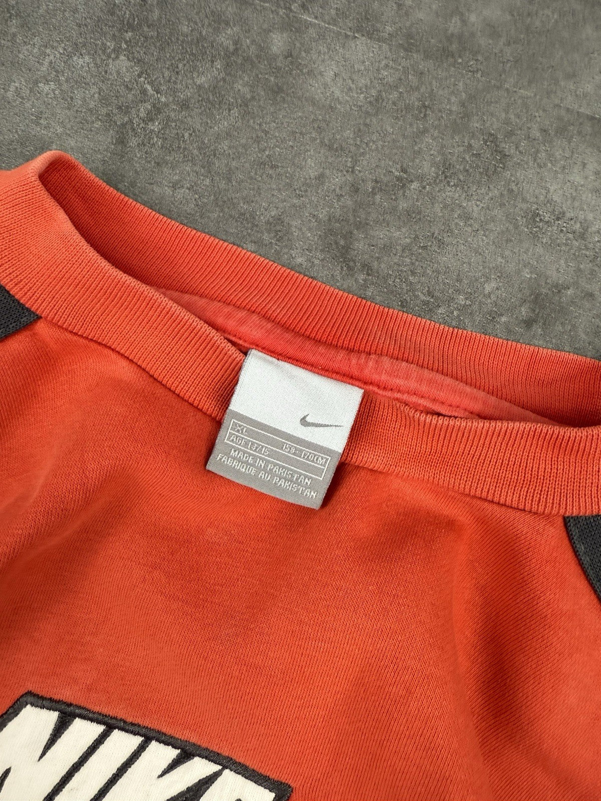 Nike Air Vintage Sweatshirt Red Centre Swoosh Retro 90s Pullover Men's M