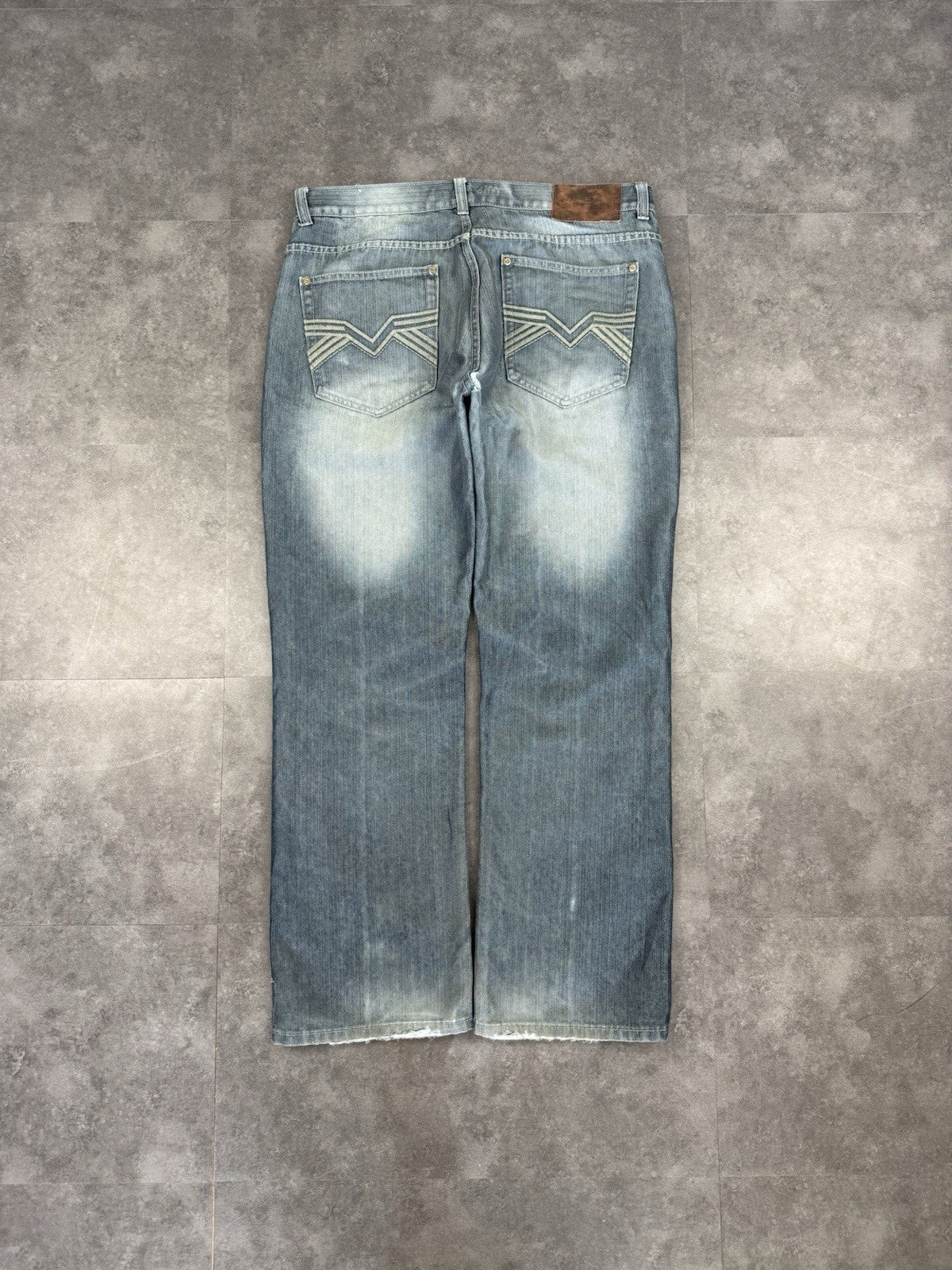 Old Skool 2000s Hip Hop Grunge Baggy Jeans 90s Y2K Vintage Skate Jeans 36W