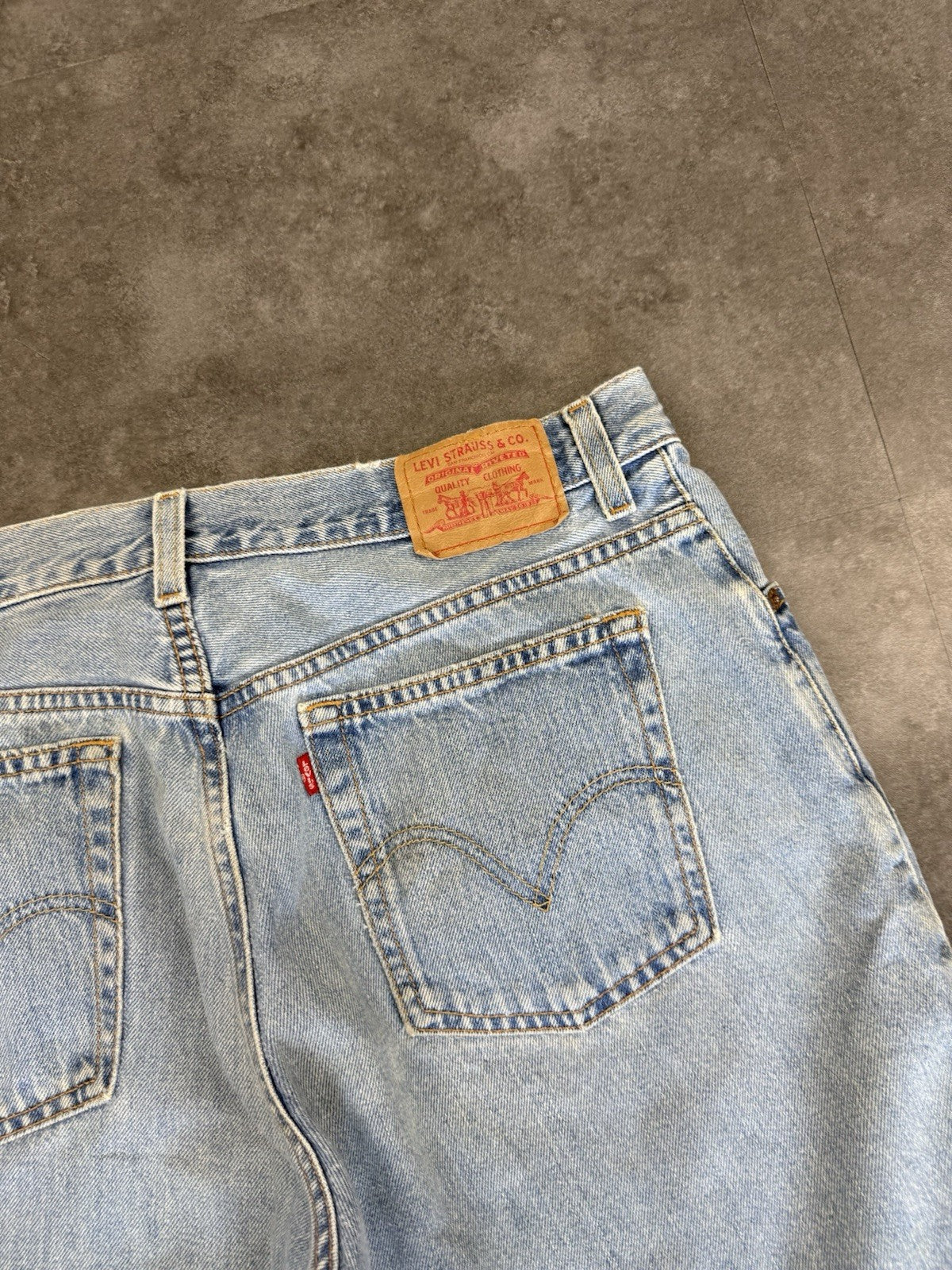 Levi's 550 Vintage Baggy Jorts 90s Y2K Denim Jeans Shorts Skater Workwear 34W