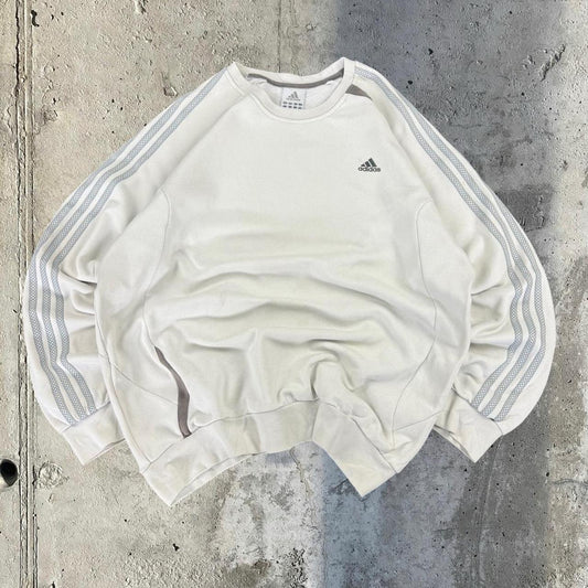 Vintage Adidas 90s sportwear mini Logo classic embroidered 3 stripe sweatshirt