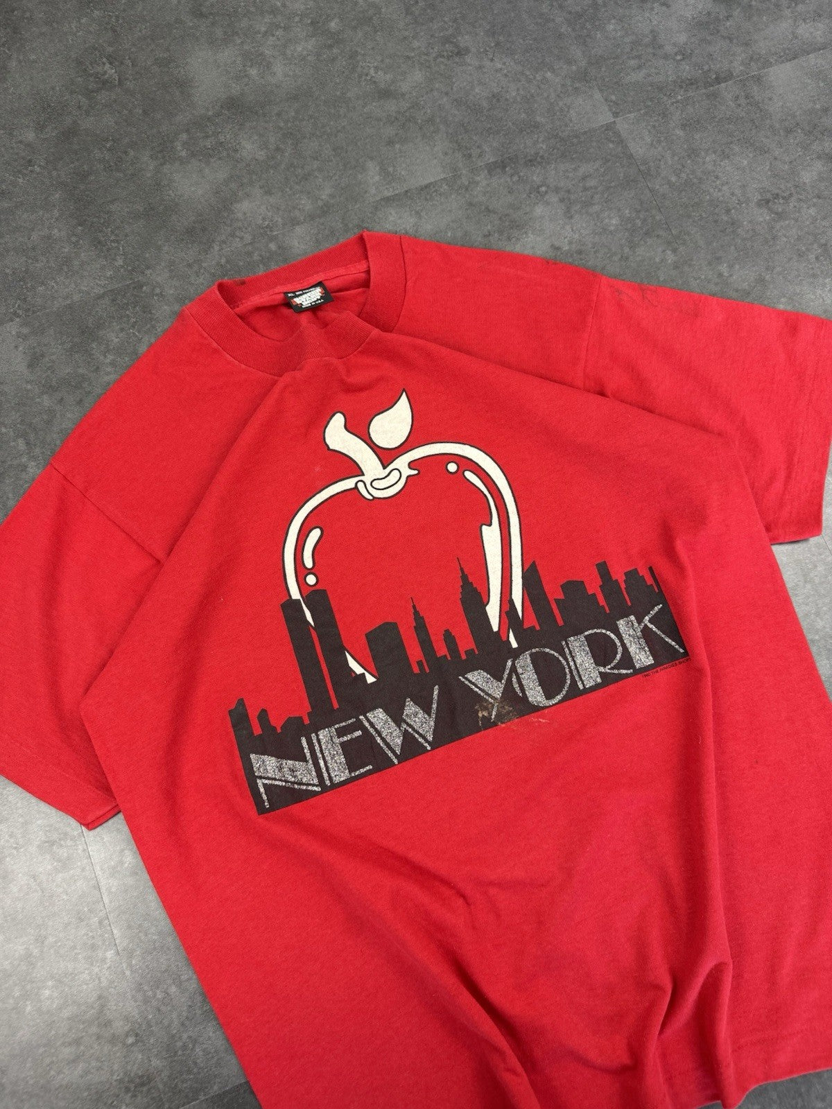 Single Stitch BEST Fruit of the Loom New York Vintage 90s Made in USA T-Shirt