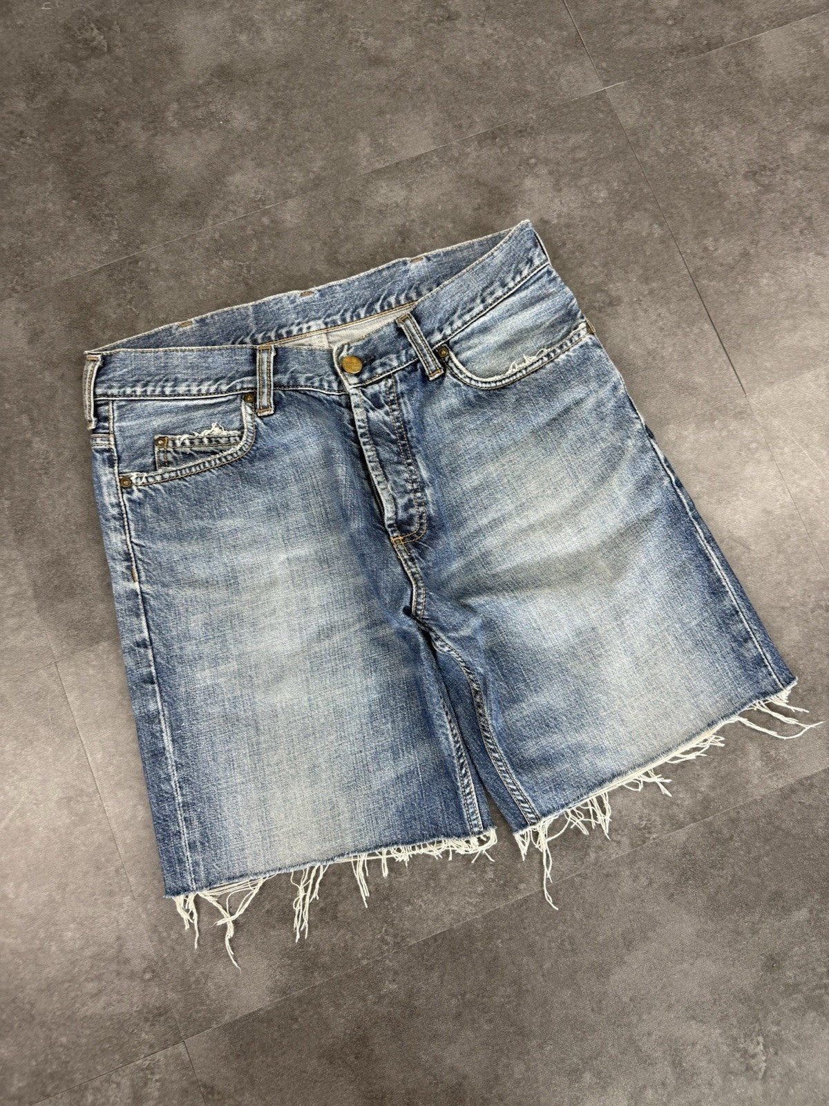 Carhartt Y2K Carpenter Jean Shorts Jorts Vintage Denim 30W Mens Workwear 90s