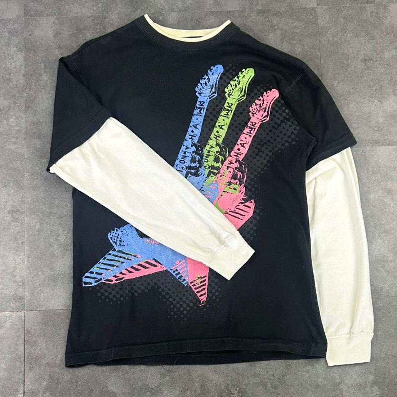 Guitar Hero Style T 2000s Print Japanese Logo graphic T shirt