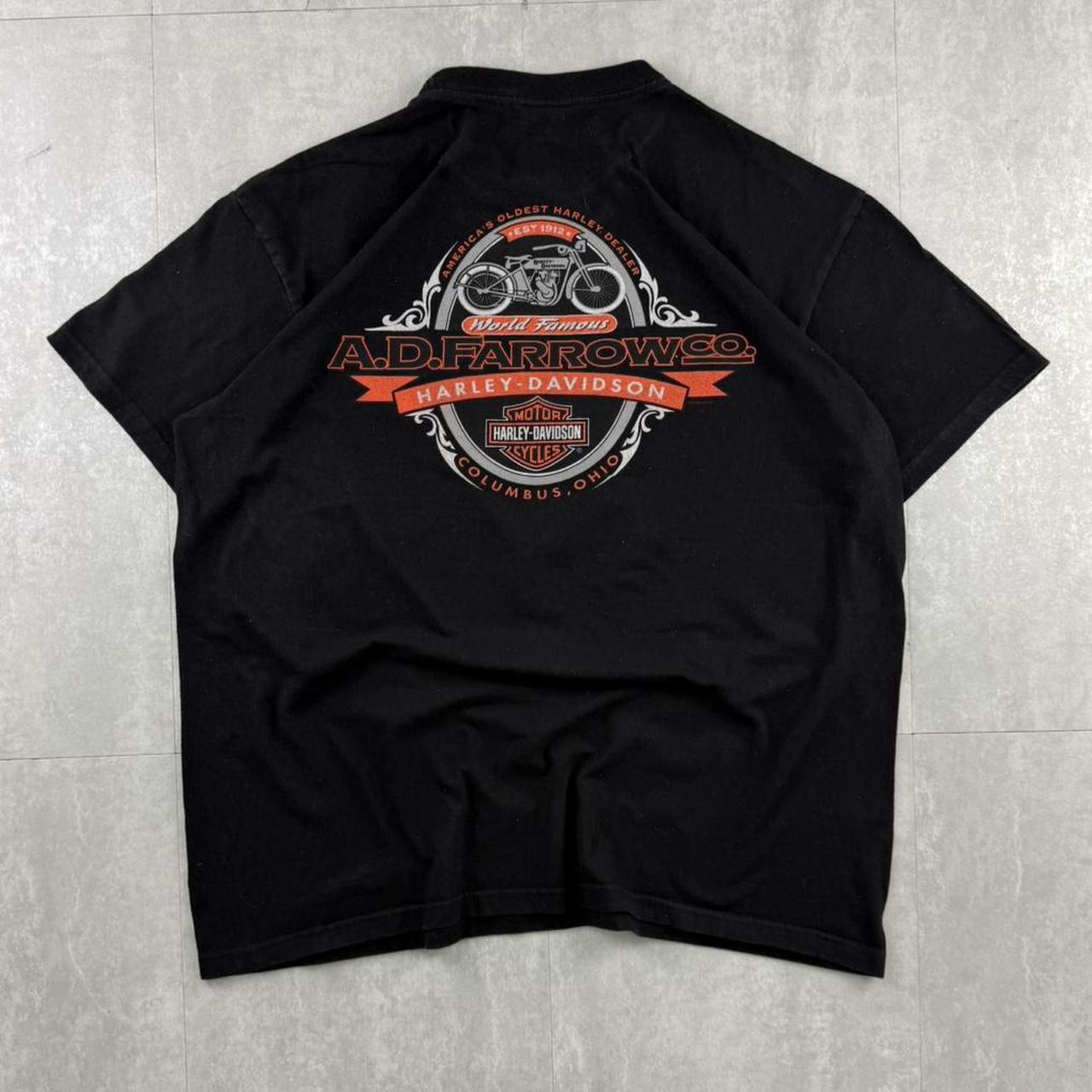 Harley Davidson 2000s biker spellout T shirt