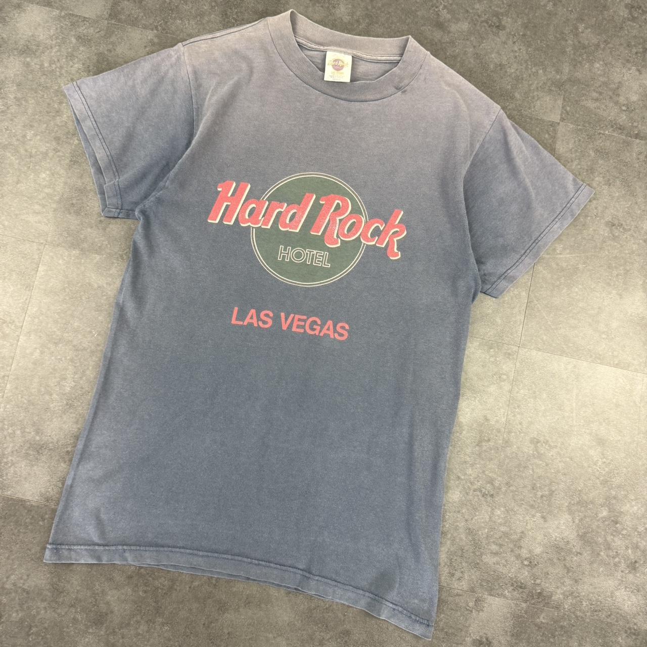 Hard Rock Cafe Las Vegas 2000s faded Logo design graphic T shirt