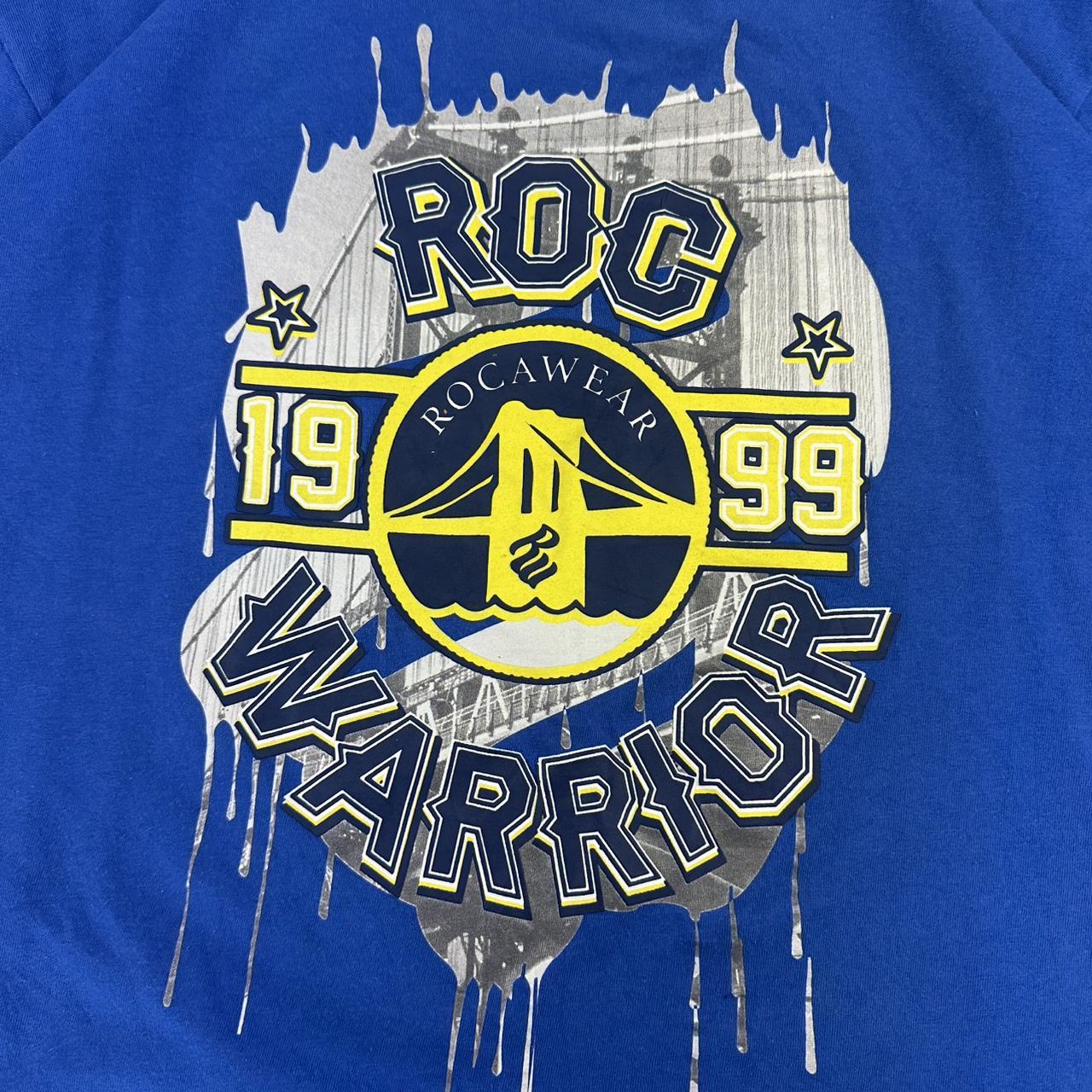 Golden State Warriors 2000s Rocawear print graphic logo T shirt