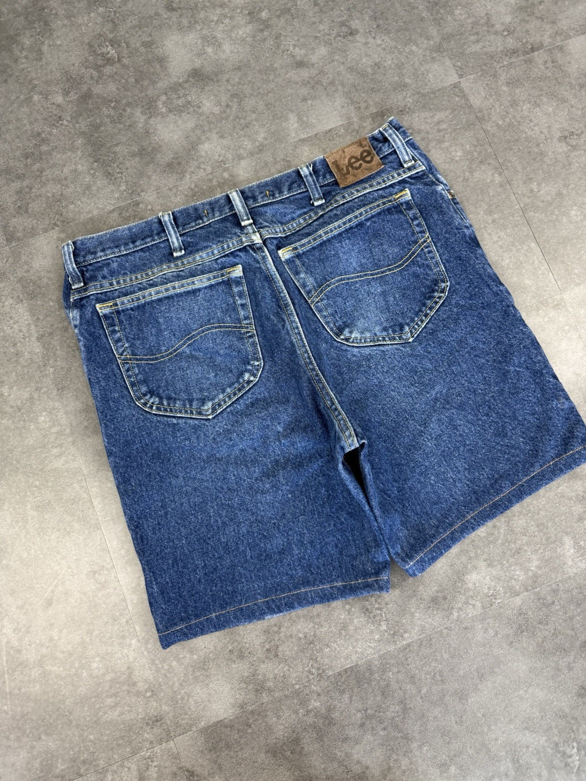 Lee Vintage Baggy Loose Jorts 90s Y2K Denim Jeans Shorts Skater 36W