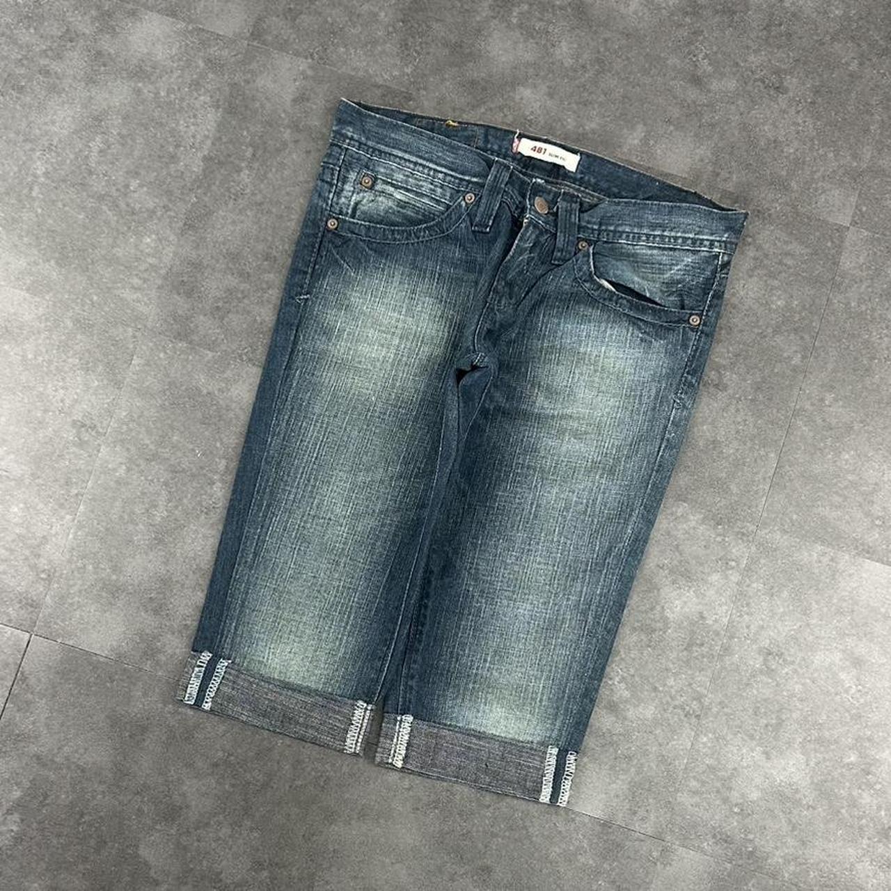 Levi’s 501 2000s dungaree workwear comfort fit denim shorts jorts
