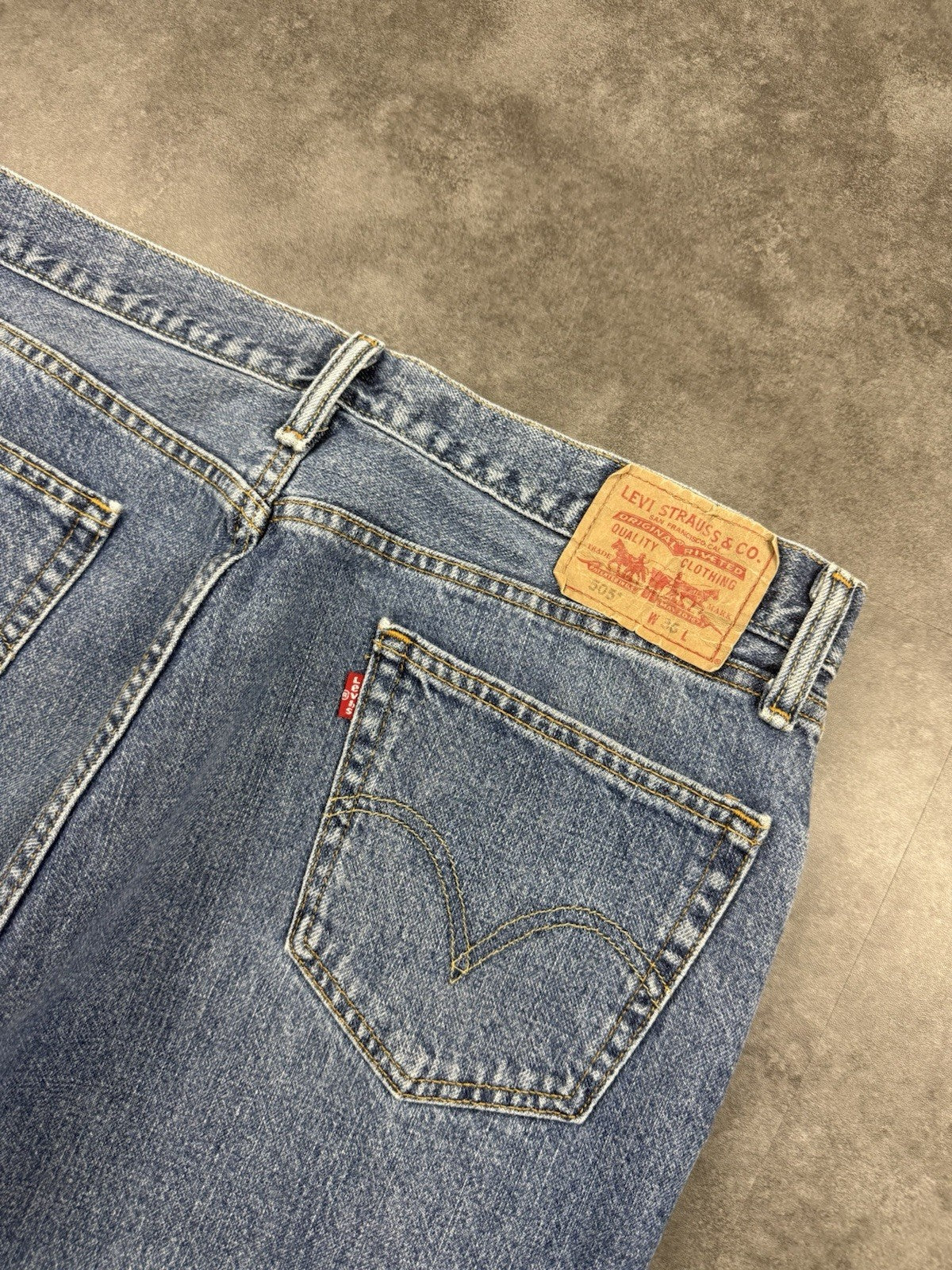 Levi's 505 Vintage Baggy Straight Jorts 90s Y2K Denim Jeans Shorts 36W