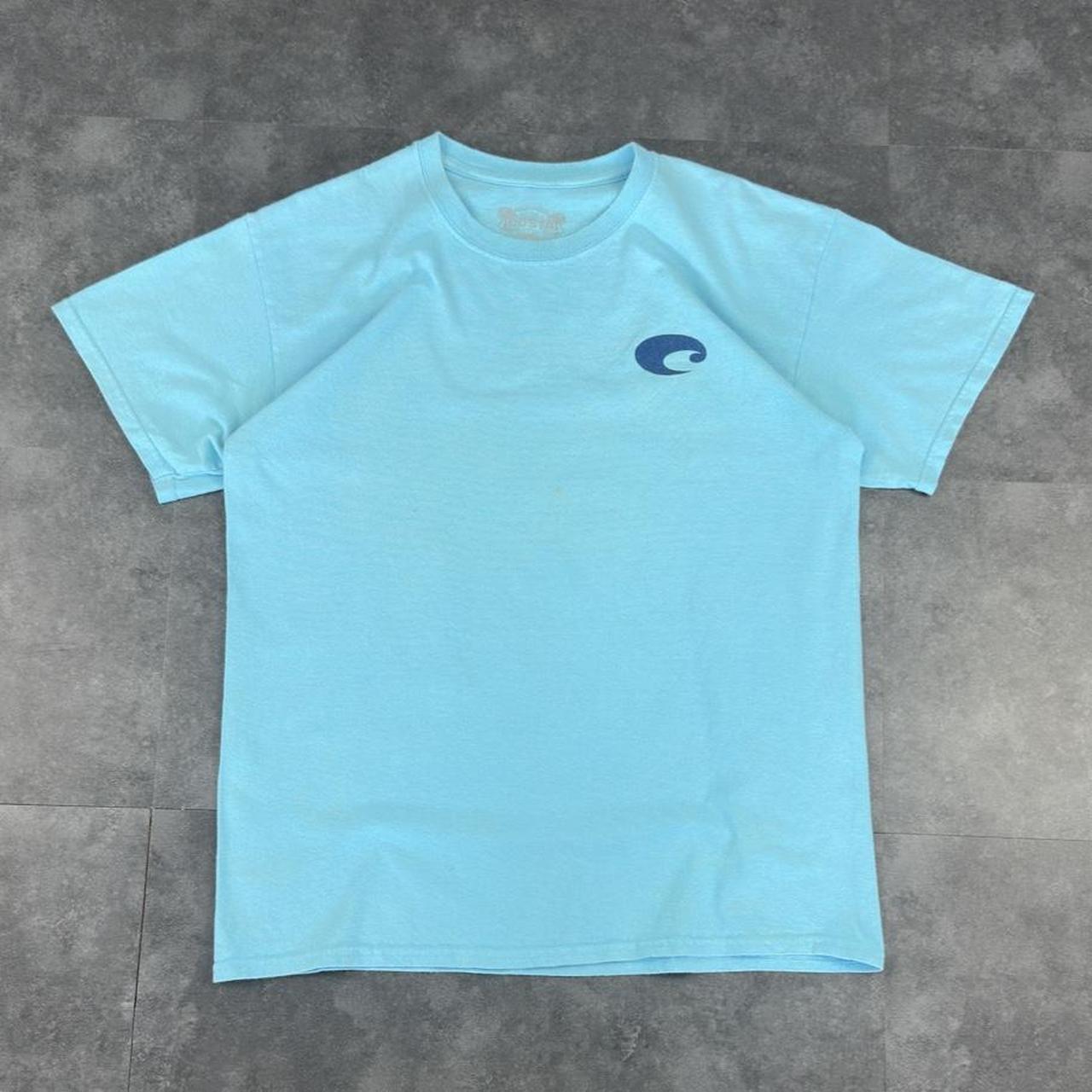 Costa Del Mar T 2000s Y2K logo print design