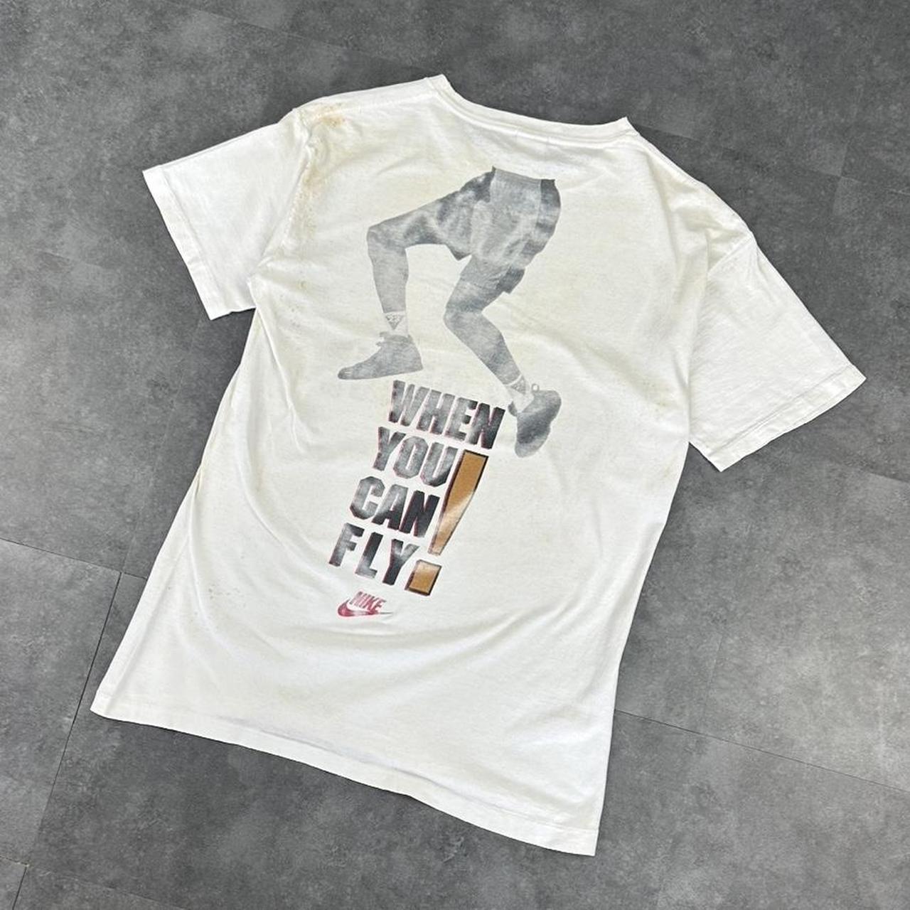 Nike T 2000s Y2K logo print Michael Jordan why drive graphic T shirt