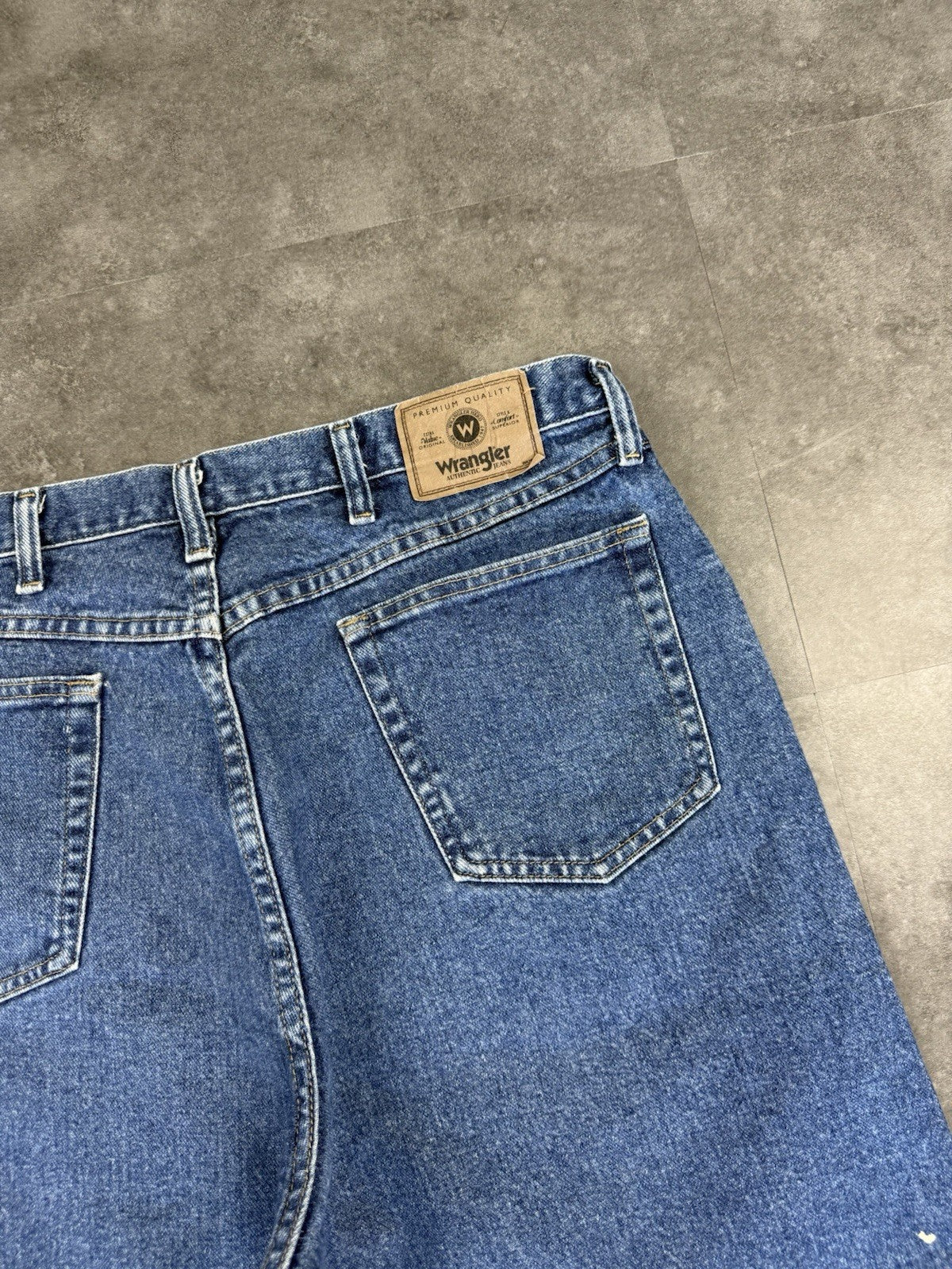 Wrangler Vintage Baggy Loose Jorts 90s Y2K Denim Jeans Shorts Skater 38W