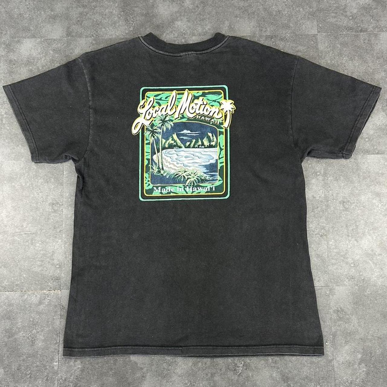 Hanes Beefy T 2000s Surfer Local Motion Print graphic T shirt