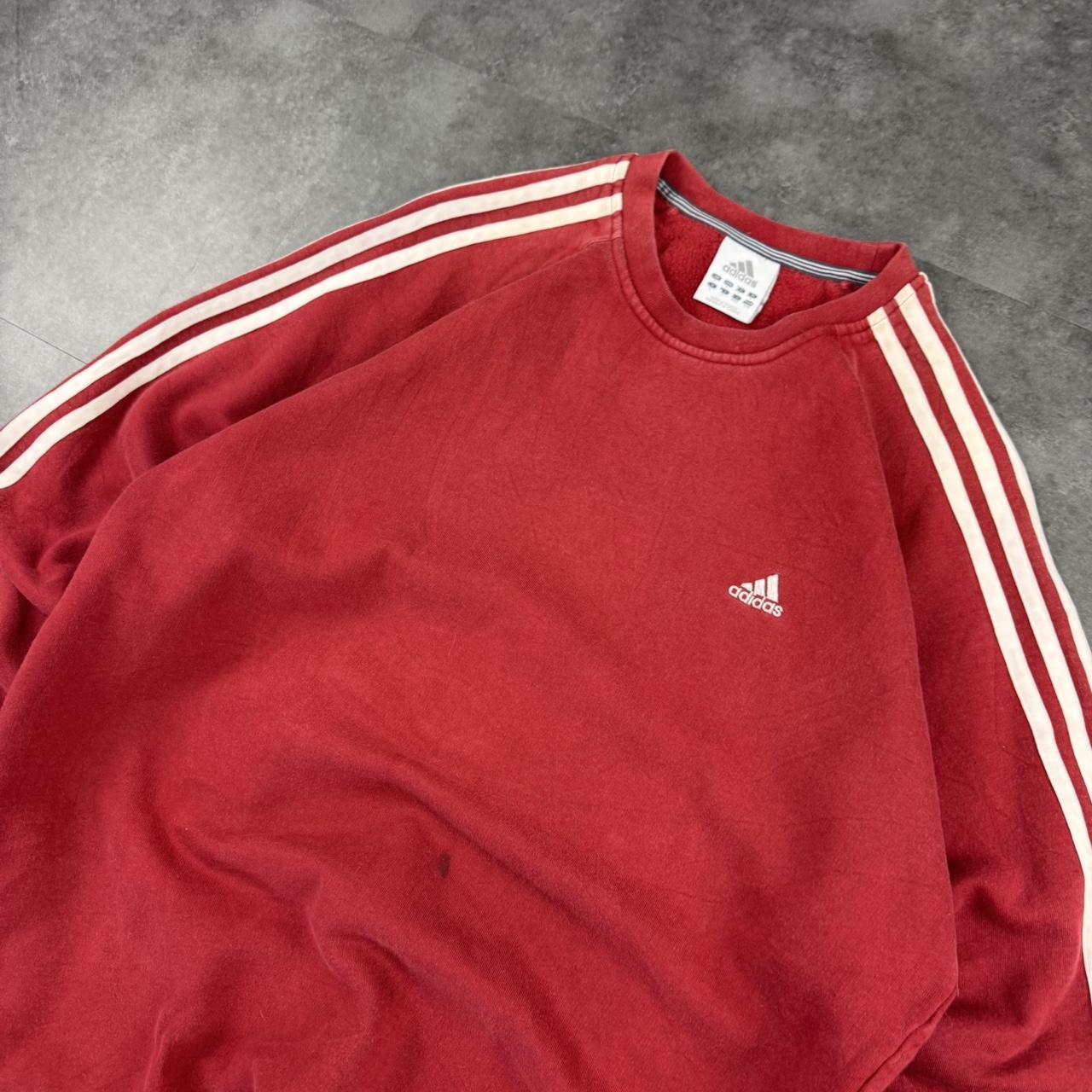 Vintage Adidas 90s sportwear mini Logo classic embroidered 3 stripe sweatshirt