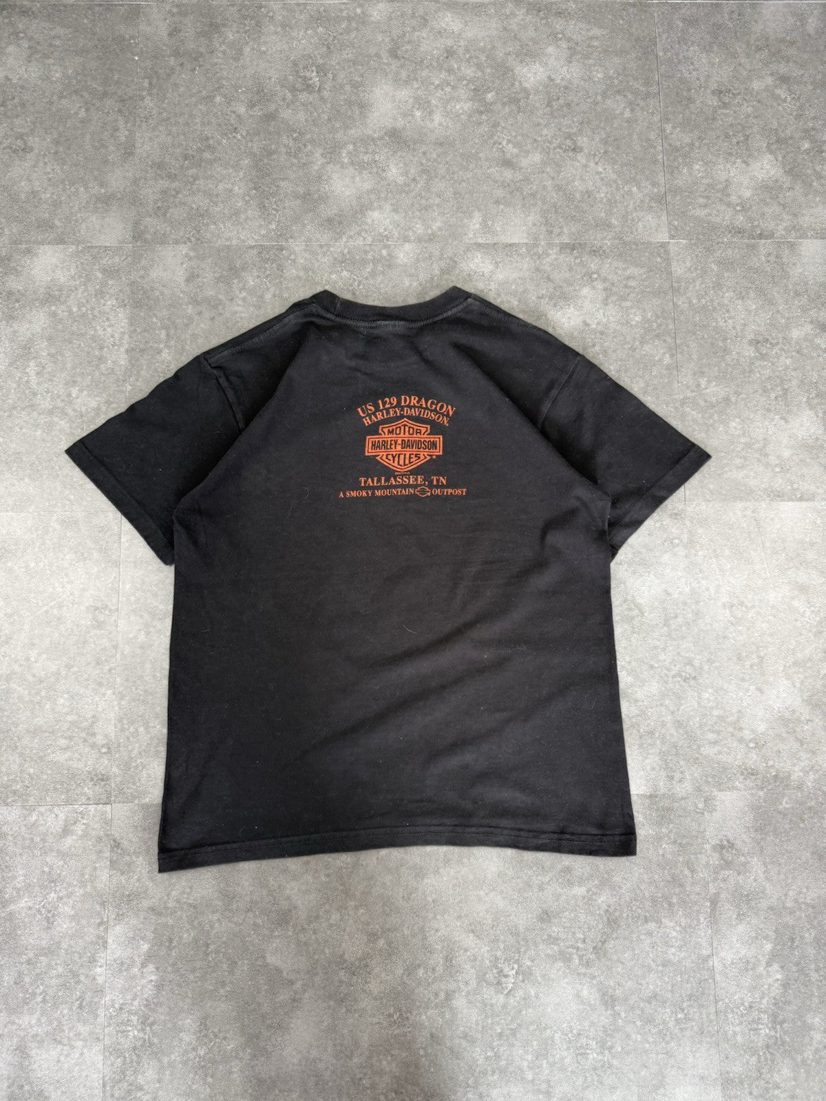 Vintage Harley Davidson T Shirt 90s Baby T Womens Dragon Biker Graphic Size S