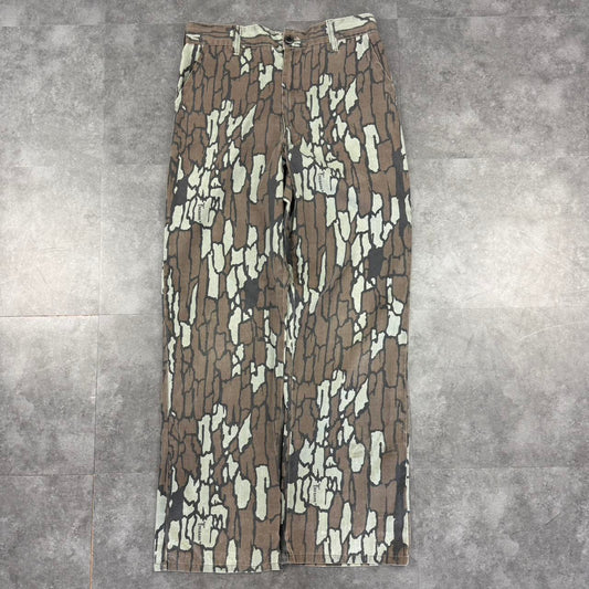 Realtree camo Mossy oak 2000s dungaree brown bark workwear cargo trousers