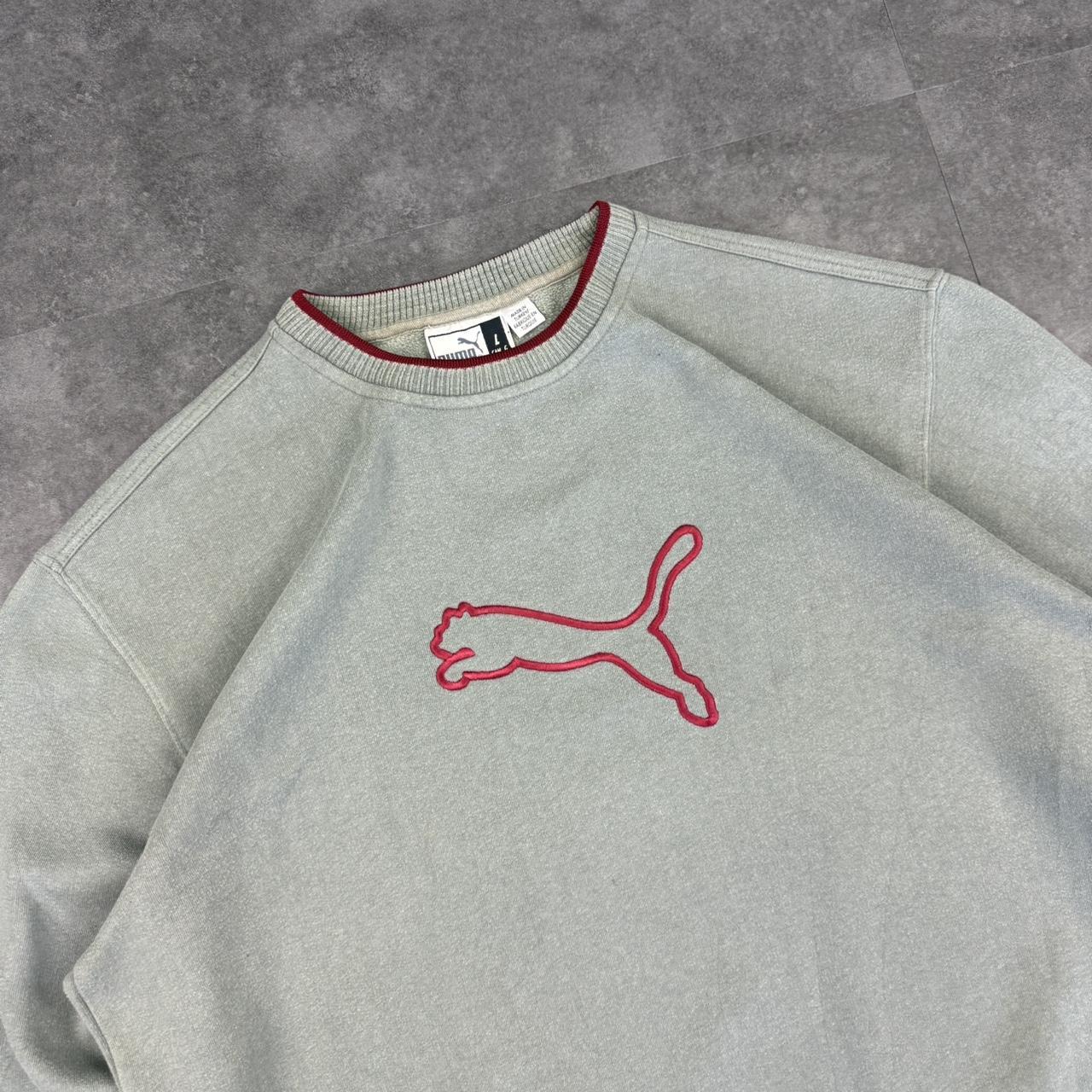Puma Vintage 90s Embroidered Spellout Sweatshirt Y2k Sportswear