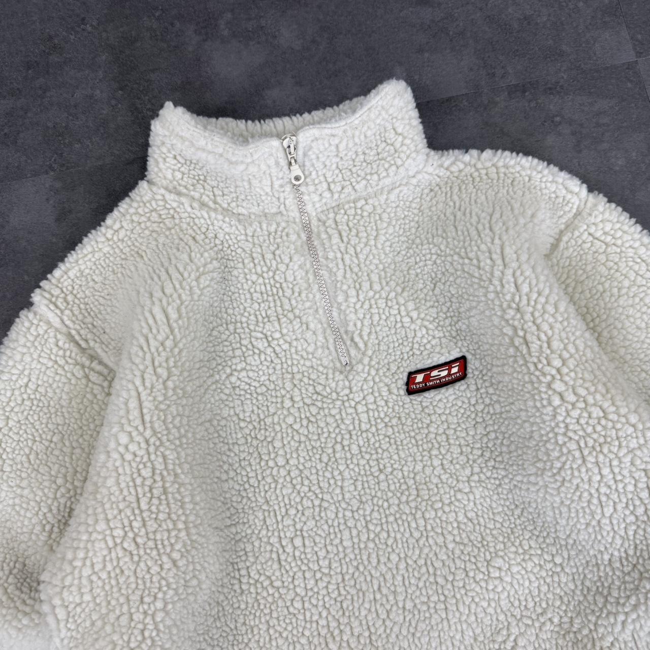 Teddy Smith Industries vintage 2000s Sherpa 1/4 zip snowboarder fleece
