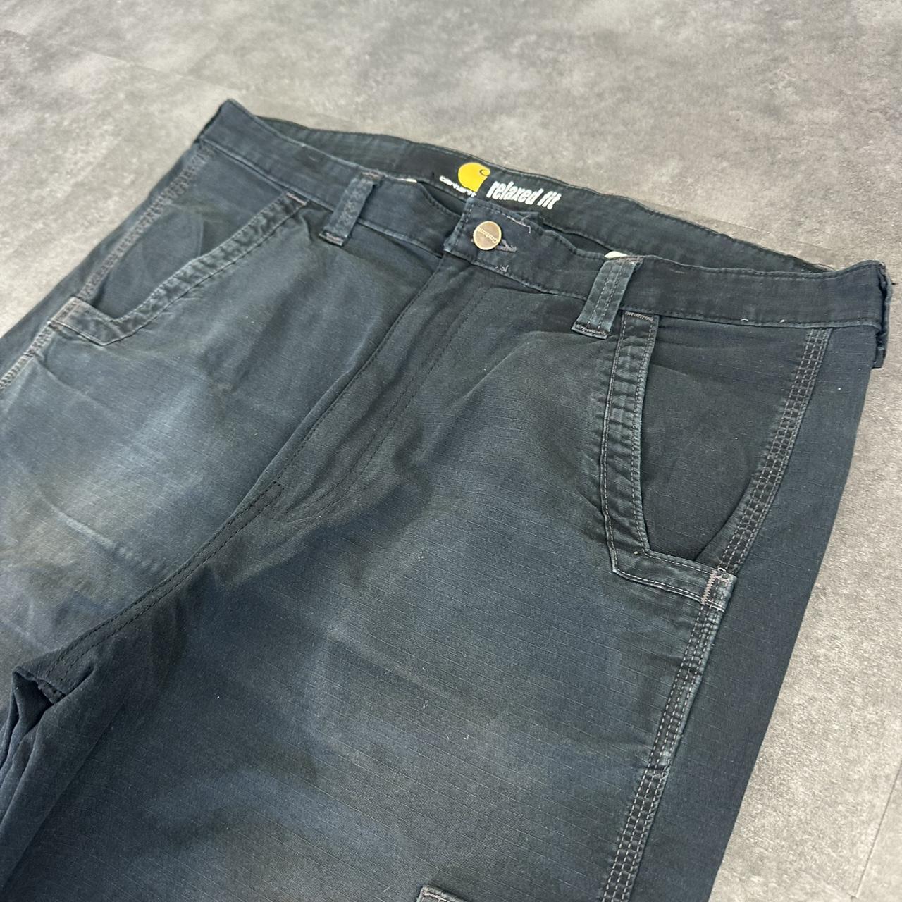 Carhartt 2000s dungaree workwear comfort fit cargo shorts