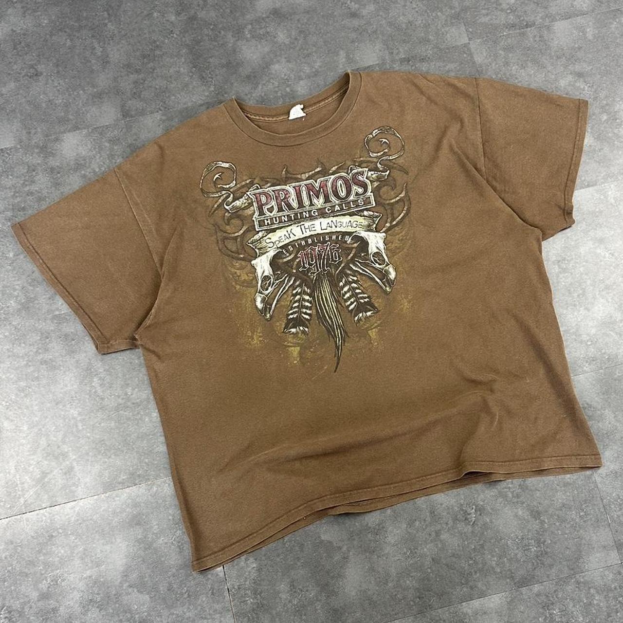 Primos 90s printed hunting graphic logo T shirt