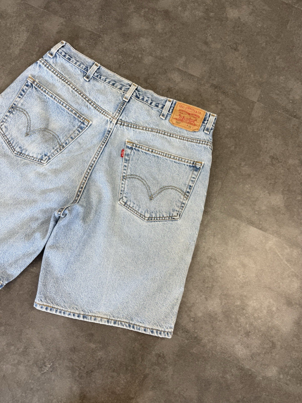 Levi's 550 Vintage Baggy Jorts 90s Y2K Denim Jeans Shorts Skater Workwear 38W