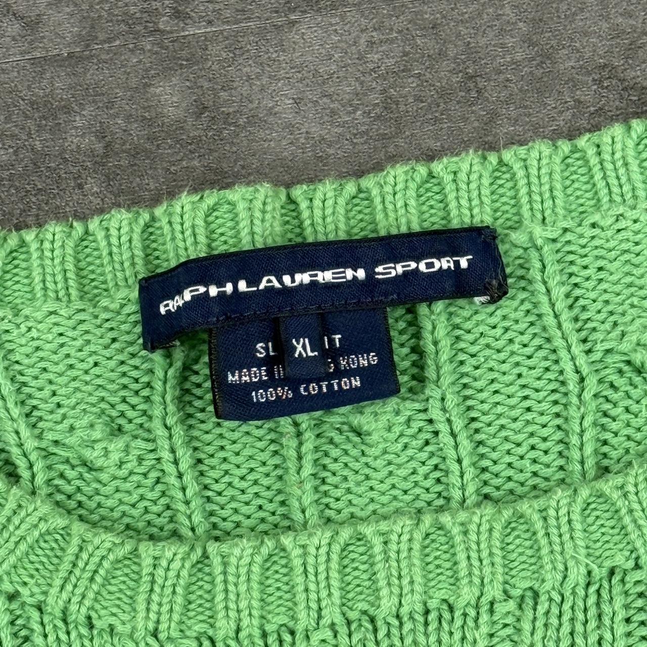 Polo Ralph Lauren 90s chunky cable knit heavyweight jumper