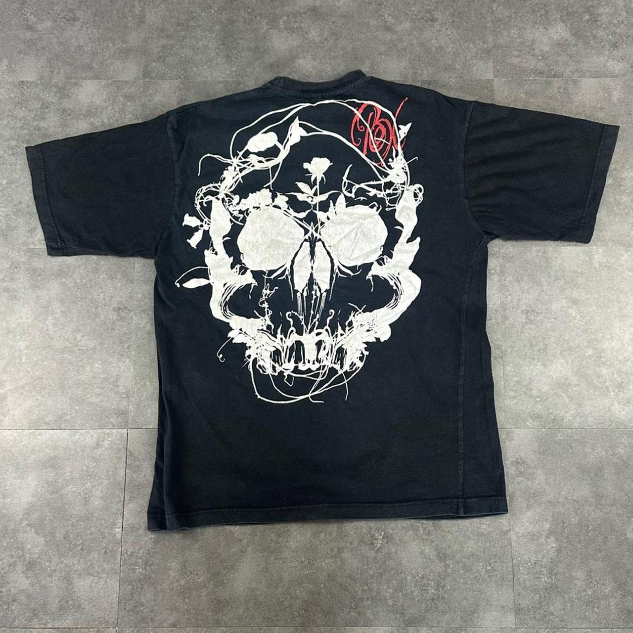 BKLYN Xpress 2000s logo Print Skull Logo graphic T shirt