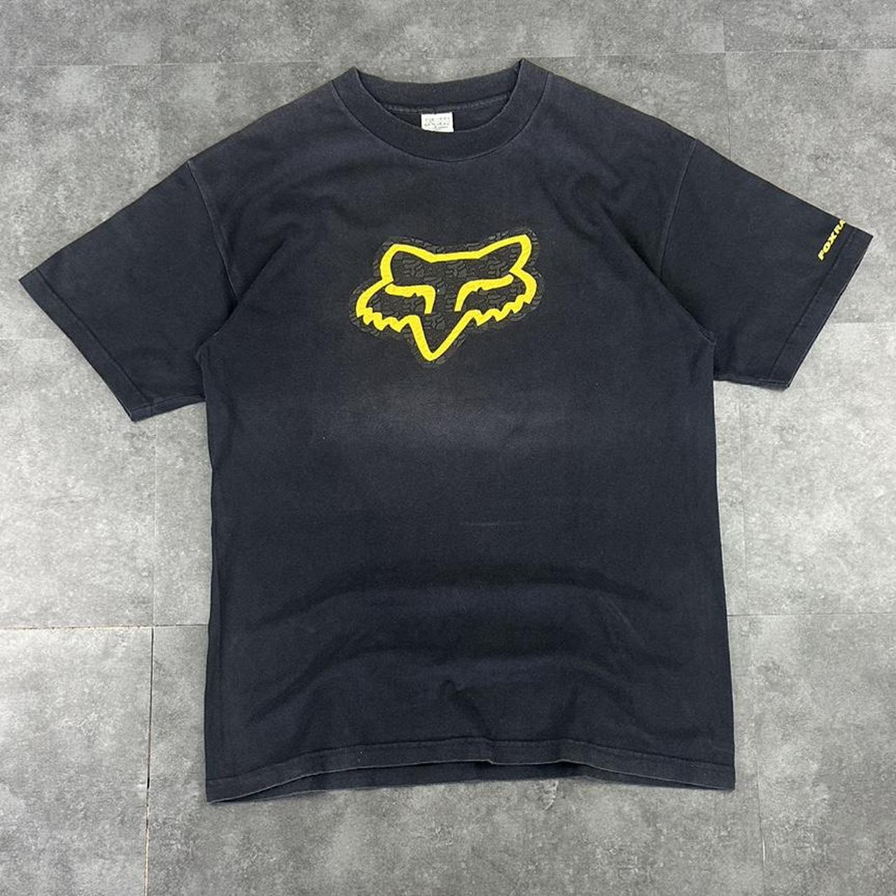 Fox Racing T 2000s Print Logo design graphic T shirt