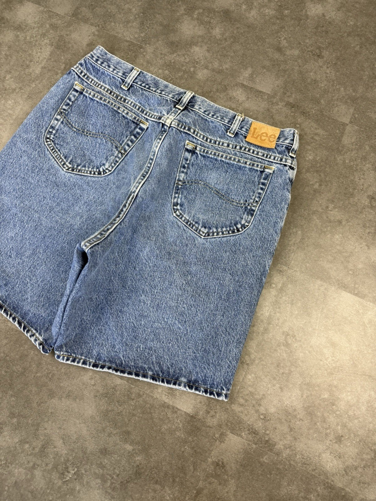 Lee Jeans Vintage Baggy Jorts 90s Y2K Denim Jeans Shorts Skater Workwear 38W