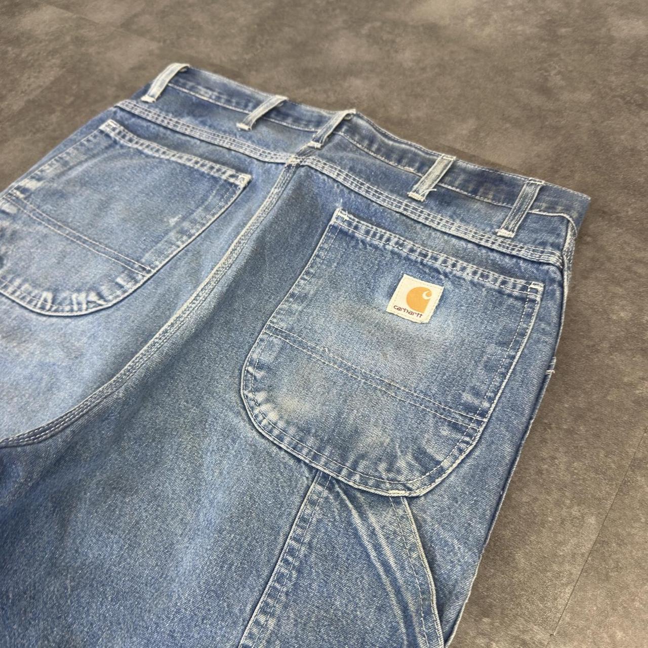 Carhartt 2000s dungaree workwear comfort fit cargo shorts