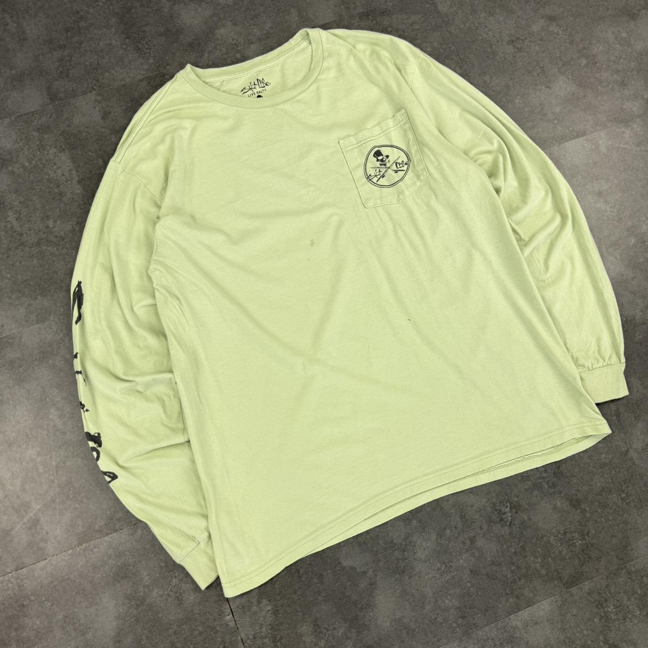 Salt Life Skull 2000s long sleeve skater Surfwear Print graphic T shirt