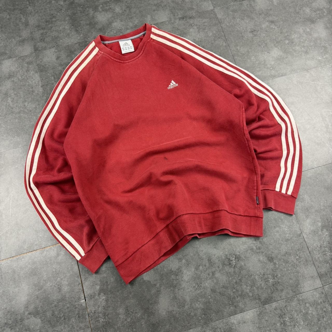 Vintage Adidas 90s sportwear mini Logo classic embroidered 3 stripe sweatshirt