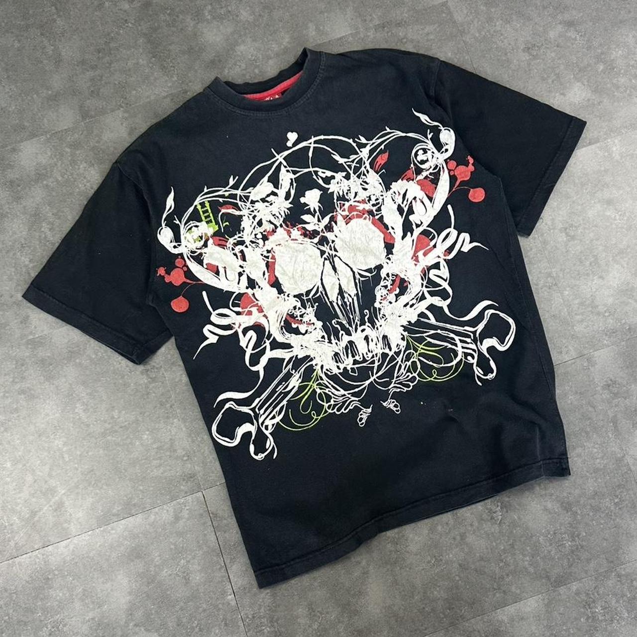 BKLYN Xpress 2000s logo Print Skull Logo graphic T shirt