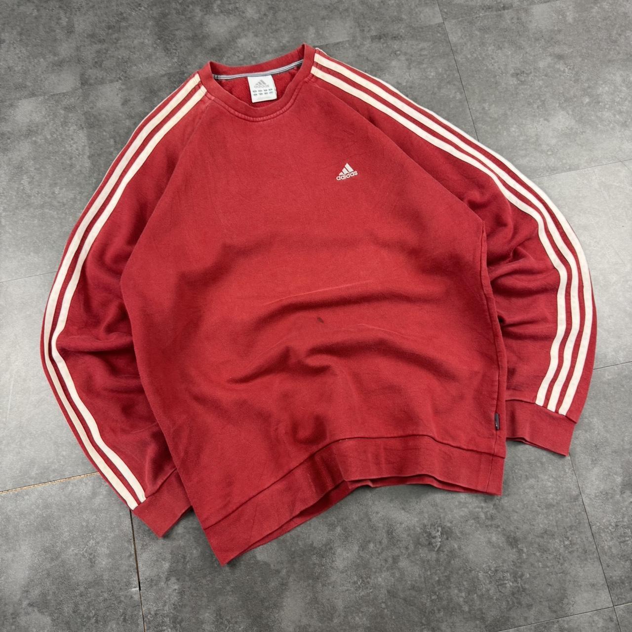 Vintage Adidas 90s sportwear mini Logo classic embroidered 3 stripe sweatshirt