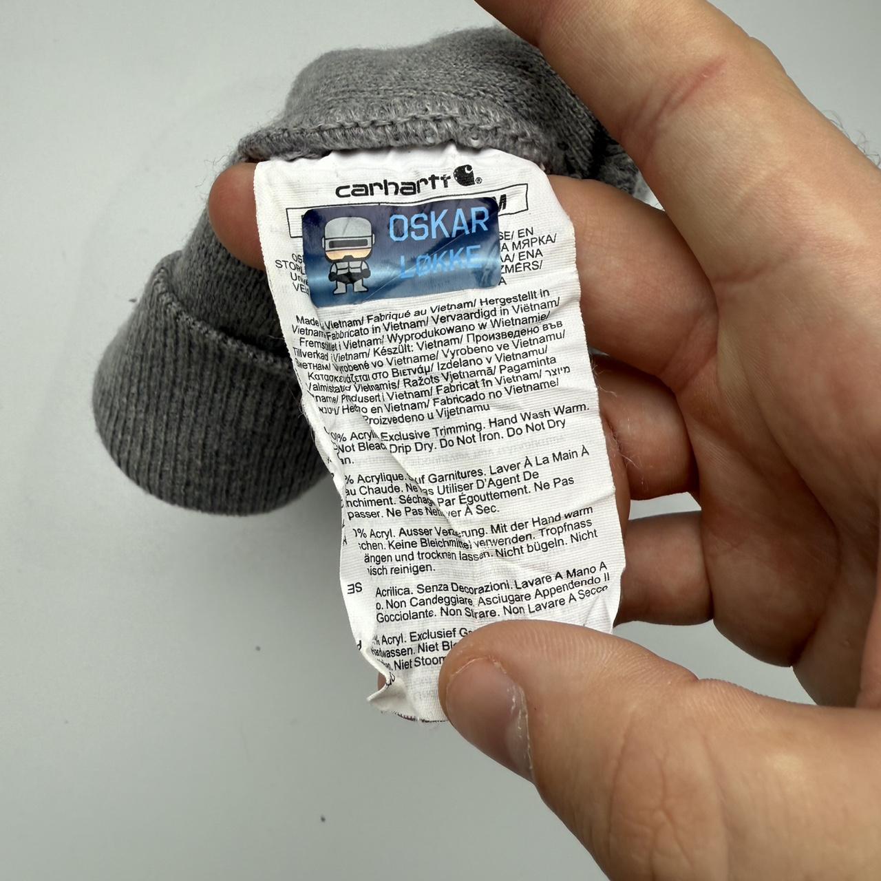 Carhartt 2000s vintage workwear Skater embroidered logo beanie hat