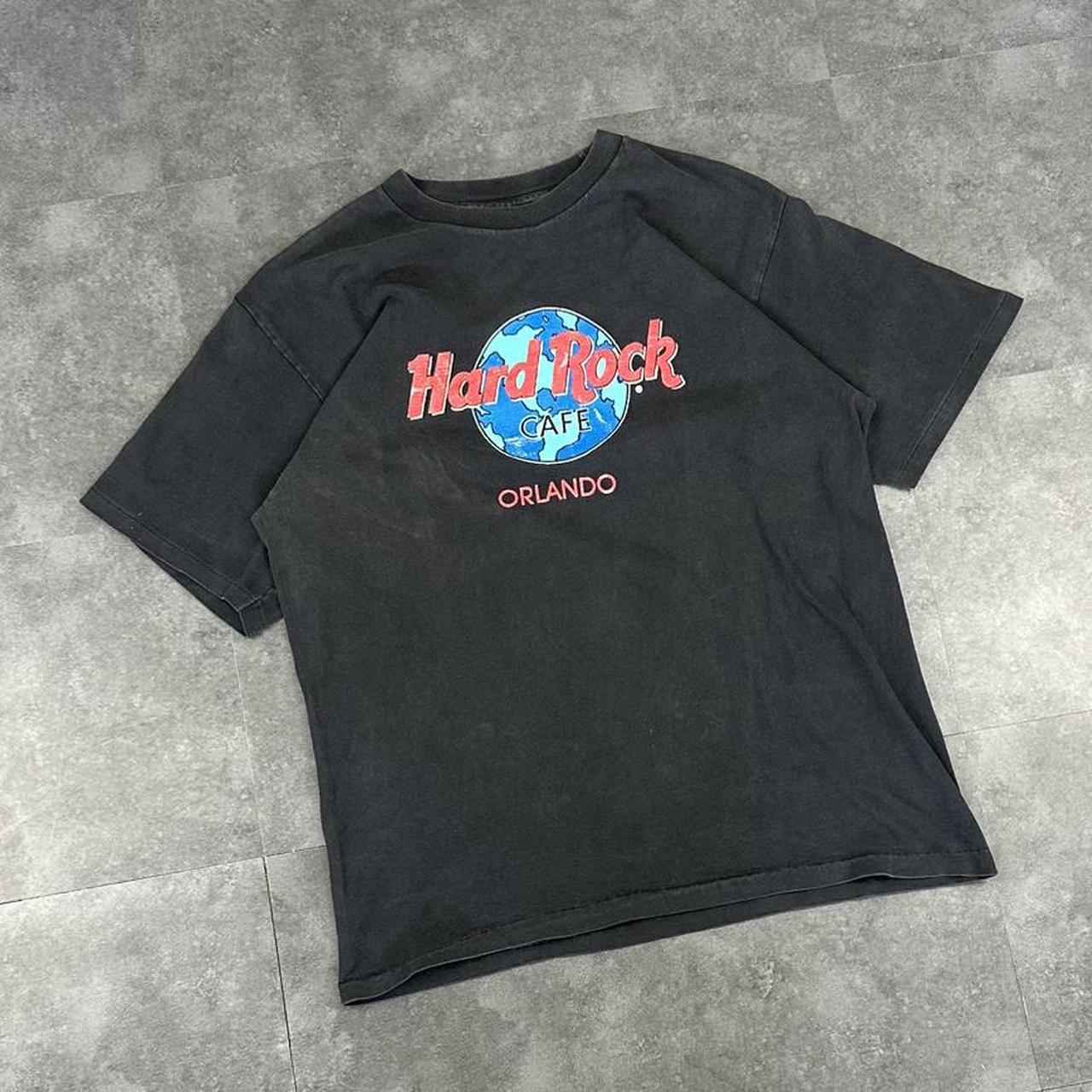Hard Rock Cafe Orlando T 2000s Y2K logo print design